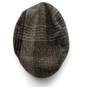 Lake of the Isles Harris Tweed Hat Men's Brown Tweed Flat Cap Large newsboy